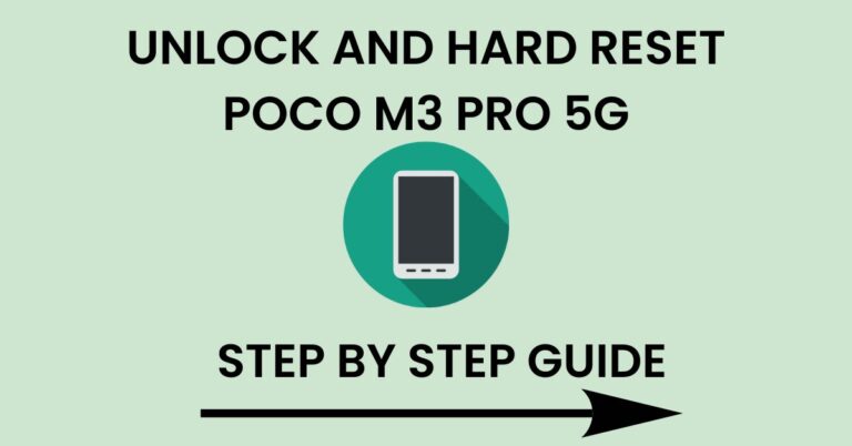 Hard Reset Poco M3 Pro 5G And Unlock