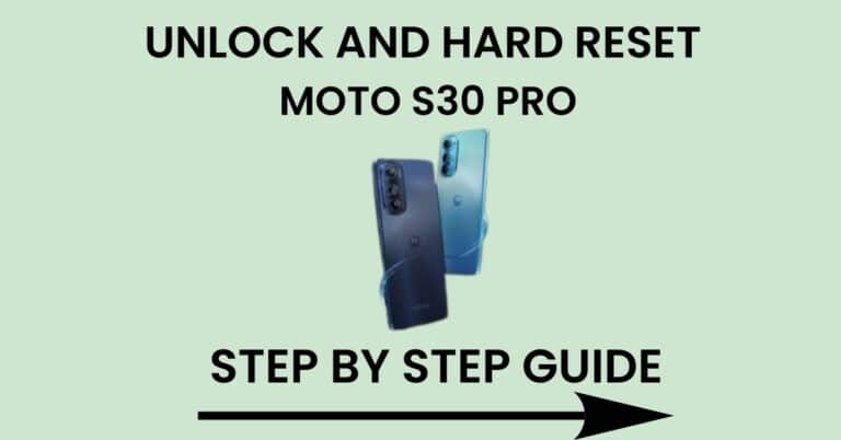 Hard Reset Moto S30 Pro And Unlock