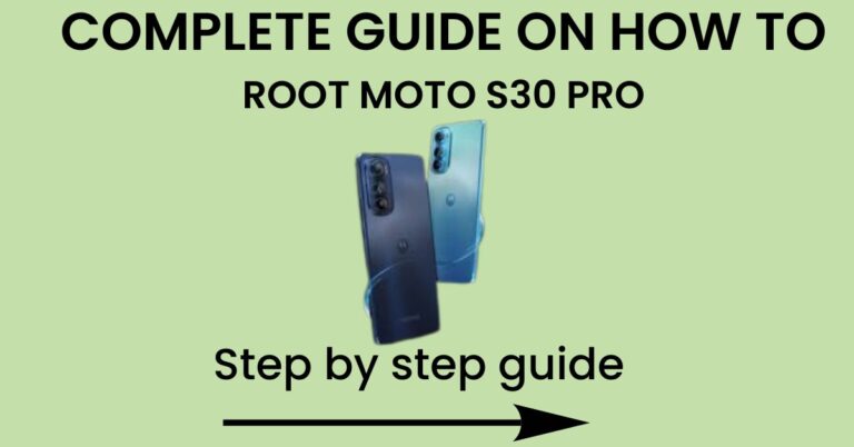How To Root Moto S30 Pro