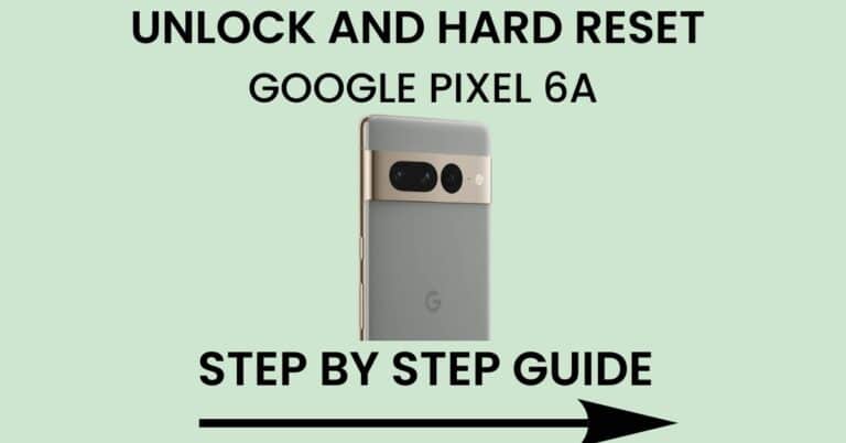hard reset Google Pixel 6A